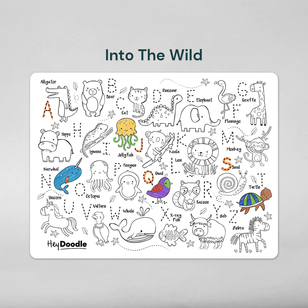 Hey Doodle - Into the Wild Colouring Mat