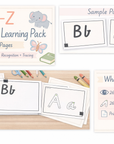 Australian School Font Alphabet Pack (VIC/NT/WA) | 52 Printable Pages | Ages 3–6