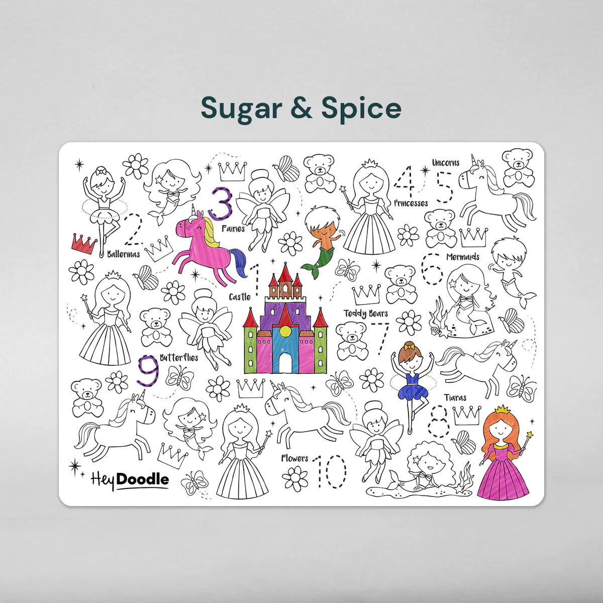 Hey Doodle - Sugar &amp; Spice Colouring Mat