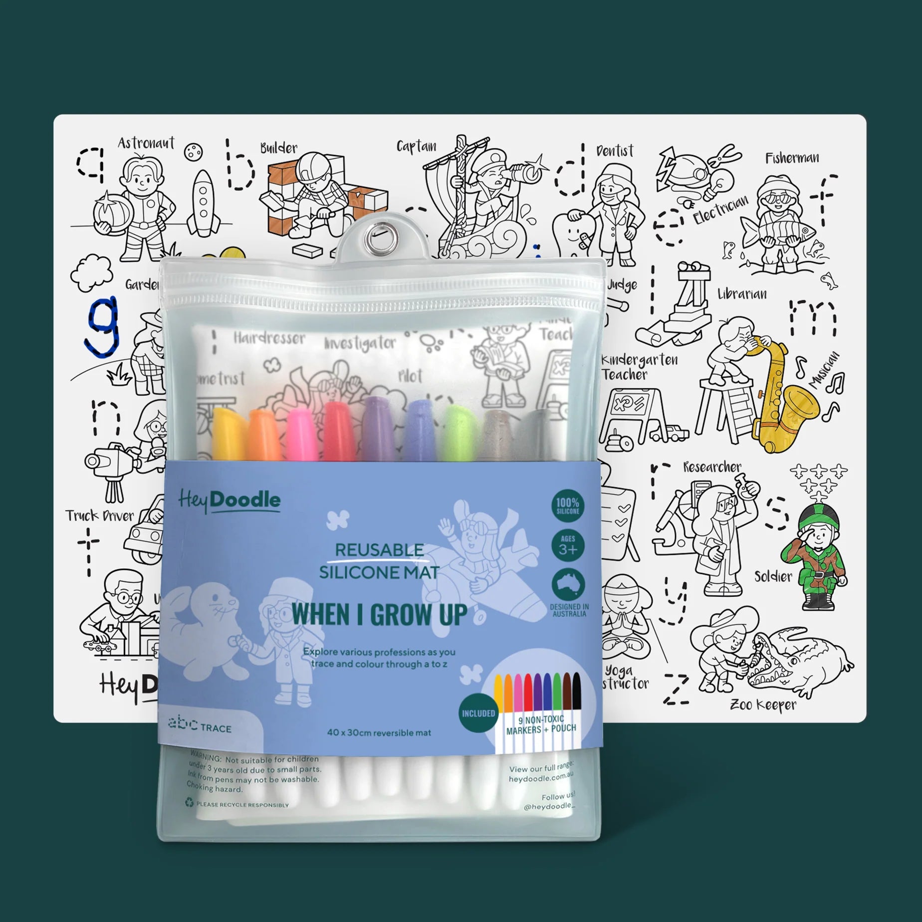 Hey Doodle - When I Grow Up Colouring Mat
