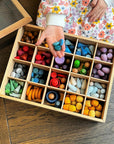 Loose Parts Storage Box with Blackboard Tray