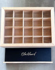 Loose Parts Storage Box with Blackboard Tray
