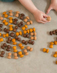 Grapat Grapat Mandala Brown Mushrooms Grapat