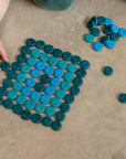 Grapat Grapat Mandala Small Blue Coins Grapat