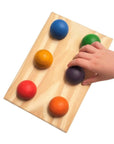 Nesk Kids Nesk Kids Wooden Ball Sorting Board Holder