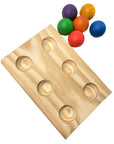 Nesk Kids Nesk Kids Wooden Ball Sorting Board Holder