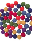Papoose Toys Papoose Felt Rainbow Balls 3.5 cms - Set of 49 Small World Play