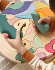 Skandico Toys Skandico Toys Unicorn Pastel Puzzle Wooden Toy