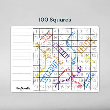 Hey Doodle - 100 Squares Colouring Mat