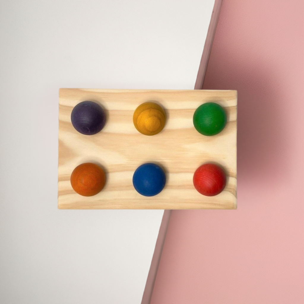 Nesk Kids Wooden Ball Sorting Board