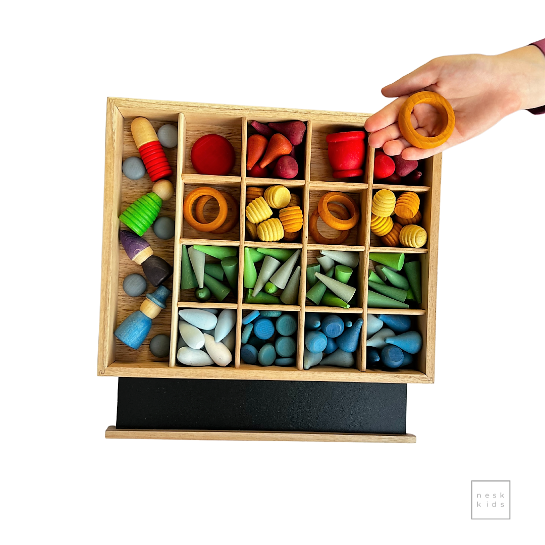 Store &amp; Play Box with Blackboard Tray