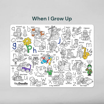 Hey Doodle - When I Grow Up Colouring Mat