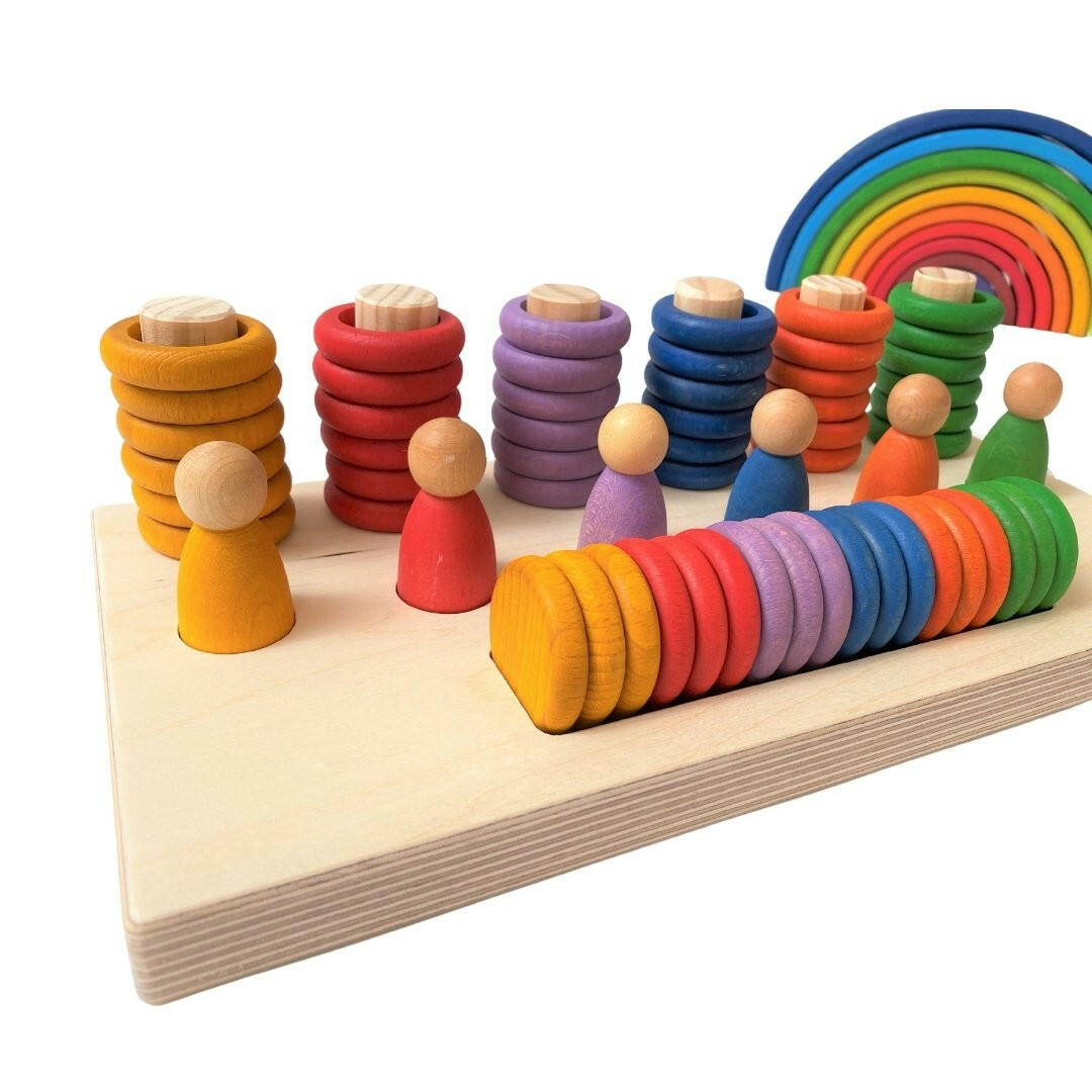 Nesk Kids Nesk Kids Sorting Board [for Grapat Nins Rings Coins] Holder