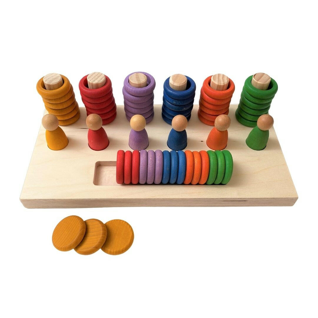 Nesk Kids Nesk Kids Sorting Board [for Grapat Nins Rings Coins] Holder