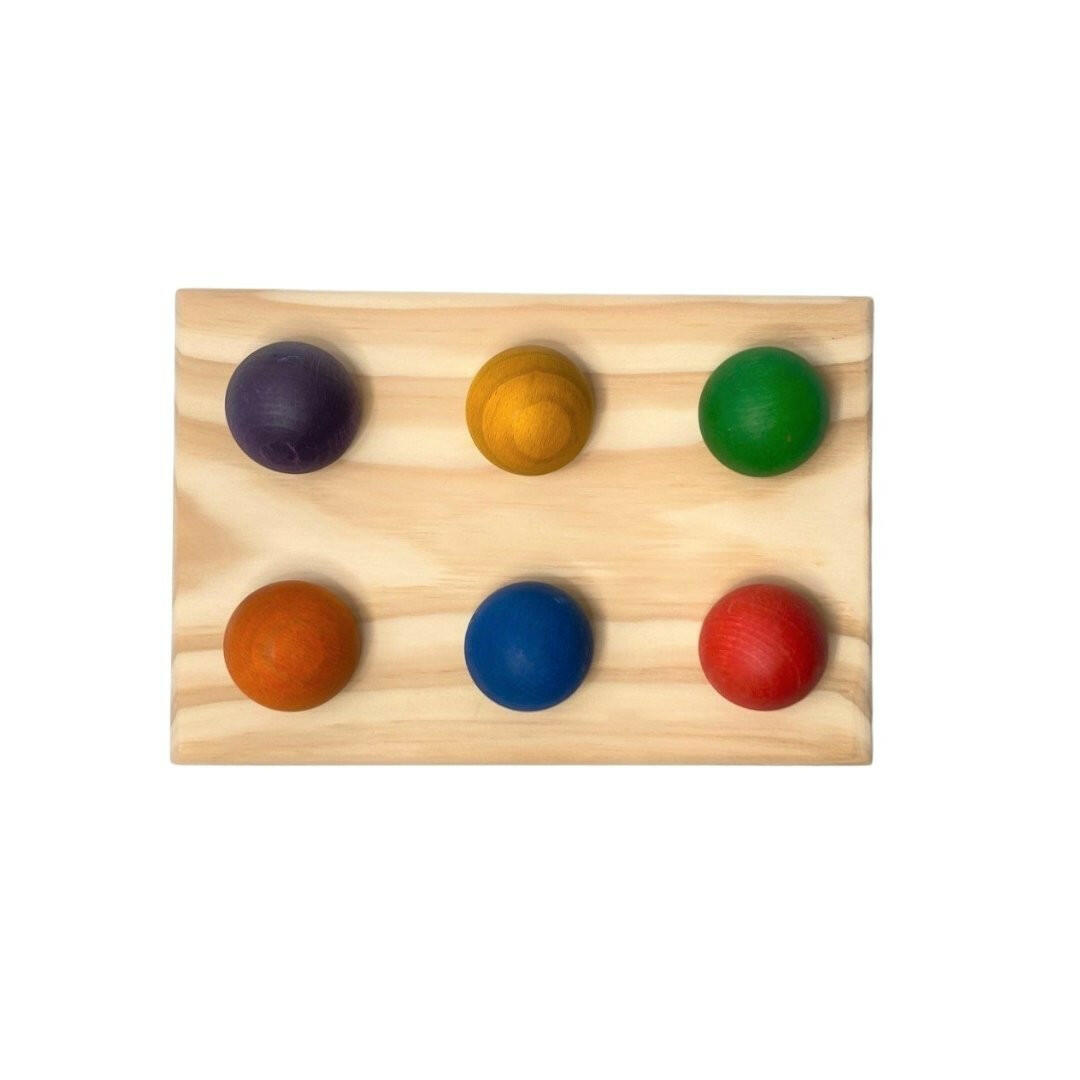 Nesk Kids Nesk Kids Wooden Ball Sorting Board Holder