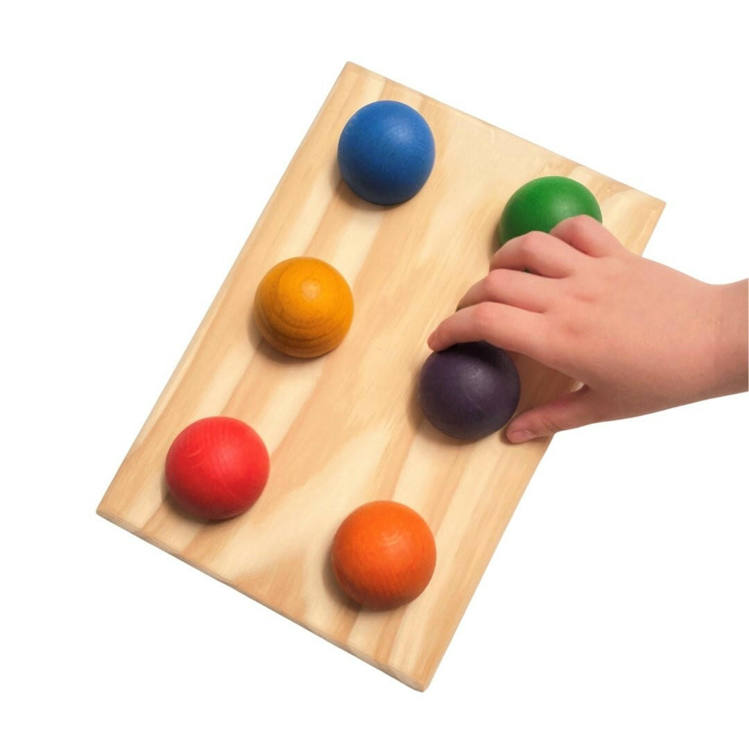 Nesk Kids Nesk Kids Wooden Ball Sorting Board Holder