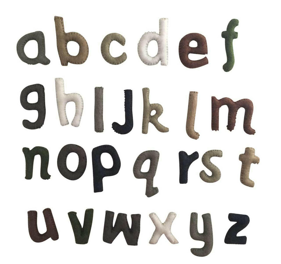 Papoose Toys Papoose Felt Lowercase Alphabet Letters Educational