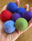Papoose Toys Papoose Felt Rainbow Balls 3.5 cms - Set of 49 Small World Play