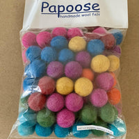 Papoose Toys Papoose Summer Pom Poms 2.5cm (100 pieces) Educational
