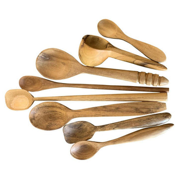 Papoose Toys Papoose Wooden Spoon Set (8 pieces) Kit
