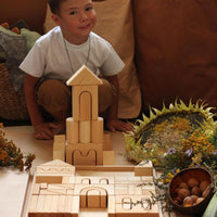 Skandico Toys Skandico Toys Castle Block Set Natural Wooden Toy