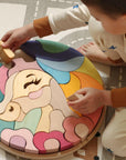 Skandico Toys Skandico Toys Unicorn Pastel Puzzle Wooden Toy