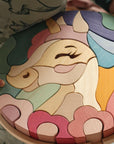 Skandico Toys Skandico Toys Unicorn Pastel Puzzle Wooden Toy